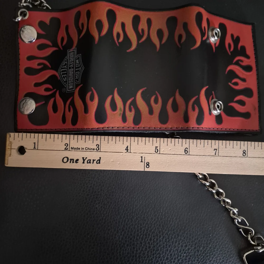 Harley-Davidson Black and Orange Flame Money Clip